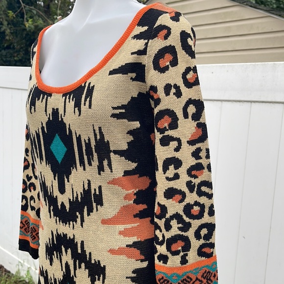 GUC Flying Tomato Knit Mini Aztec Dress Size M - Picture 5 of 16